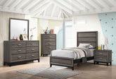 Best Furniture Outlet - Coaster - Watson 5-piece Twin Bedroom Set Grey Oak - 212421T-S5